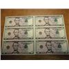 Image 1 : 6-2006 $5 FRN'S CRISP UNC CONSECUTIVE SERIAL #'S