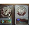 Image 2 : 1995 & 96 AMERICAN SILVER EAGLES PCGS & NGC