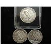 Image 2 : 3 ASSORTED WALKING LIBERTY HALF DOLLARS
