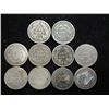 Image 2 : 10 ASSORTED SEATED LIBERTY DIMES