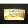 Image 2 : 1 TROY OZ .999 FINE SILVER INGOT GOLD PLATED
