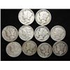 Image 1 : 10 ASSORTED 1930'S MERCURY DIMES