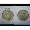 Image 2 : 1956 & 62-D FRANKLIN HALF DOLLARS