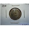 Image 1 : 1857 SEATED LIBERTY DIME (EXTRA FINE) WITH