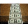 Image 1 : 5 CONSECUTIVE LOW SERIAL # 2003-A $1 FRN'S
