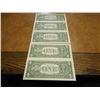 Image 2 : 5 CONSECUTIVE LOW SERIAL # 2003-A $1 FRN'S