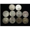 Image 2 : 10 ASSORTED SILVER CANADA 25 CENTS