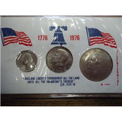 1776-1976 3 COIN SET UNC (AS SHOWN)