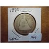 Image 1 : 1875 SEATED LIBERTY QUARTER