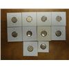 Image 2 : 10 ASSORTED SEATED LIBERTY DIMES 30'S-90'S