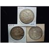Image 1 : 1881-O,86 &98 MORGAN SILVER DOLLARS