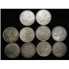 Image 1 : 10 ASSORTED 1960'S CANADA SILVER 25 CENTS