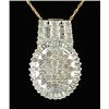 Image 1 : 1 Ctw. Diamond Cluster Pendant 10ky