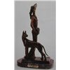 Image 1 : "Lady With Great Dane" Bronze Sculpture - Chiparus