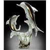 Image 1 : Art Glass Double Dolphins