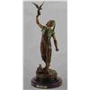 Image 1 : "Standing Falconer" Bronze Sculpture - Mene