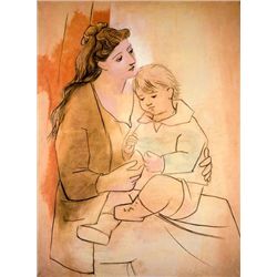 Picasso  Mother And Child 