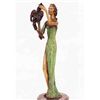 Image 2 : "Lady With Parrot" Bronze Sculpture - Chiparus