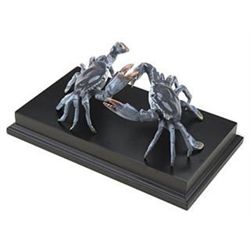 Blue Crabs Bronze Sculpture