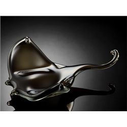 Art Glass Black Sting Ray