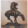Image 1 : "End Of The Trail" Bronze Sculpture - Fraser