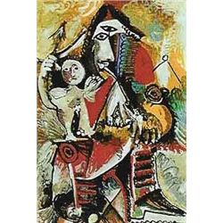 Picasso "Child On Man's Lap"