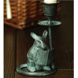Reading Mouse Taper Candleholder