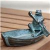 Image 1 : Frog In Rowboat Sculpture