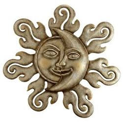 Sun & Moon Half Face Wall Plaque