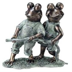 Frogs With Hose Garden Spitter