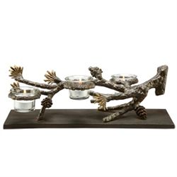 Pinecone Tealight Candelabra