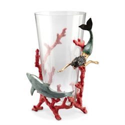 Mermaid & Dolphin Vase