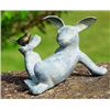 Image 1 : Rabbit & Bird Garden Sculpture