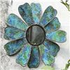 Image 1 : Blue Mosaic Glass Flower Mirror