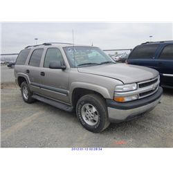 2002 - CHEVROLET TAHOE