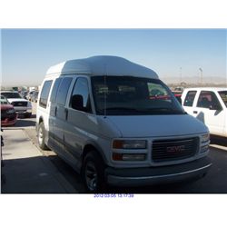 1998 - GMC SAVANA 1500// SALVAGE TITLE