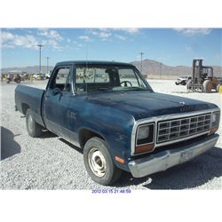 1982 - DODGE RAM