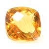 Image 1 : Natural 3.48ctw Citrine Checker Board Cussion 9x11