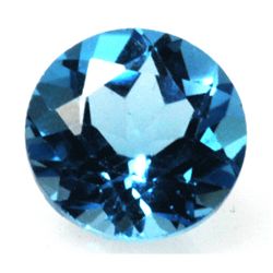 Natural 3.25ctw Blue Topaz Round 9x9 Stone