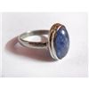Image 1 : Natural 22.00 ctw Tanzanite Oval Ring .925 Sterling