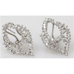 Natural 3.67g CZ Earrings .925 Sterling Silver