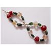 Image 1 : Natural 36.70ct Semi Precious Bracelet .925 Sterling
