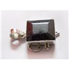 Image 1 : Natural 31.35 ctw Ruby Square Pendant .925 Sterling