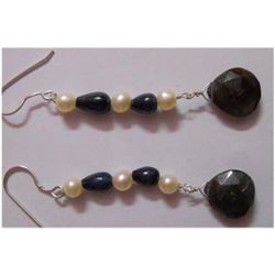 Natural 27.80 ctw Semi Precious Earring .925 Sterling
