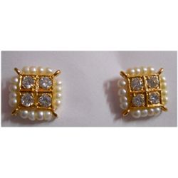 Natural 20.95 ctw Pearl Earring Square