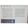 Image 2 : 1966-P US Special Mint Coin Set Commerating Gemini 8 W/Postal Stamp Dated 1993