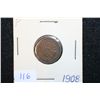 Image 1 : 1908 Indian Head One Cent