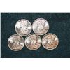 Image 1 : 2011 Copper Round "Walking Liberty"; .999 Fine Copper 1/4 Oz.; Lot of 5