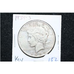 1934-S Peace $1; Key Date