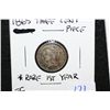 Image 1 : 1865 US Three Cent Piece; Rare-1st Year, EF